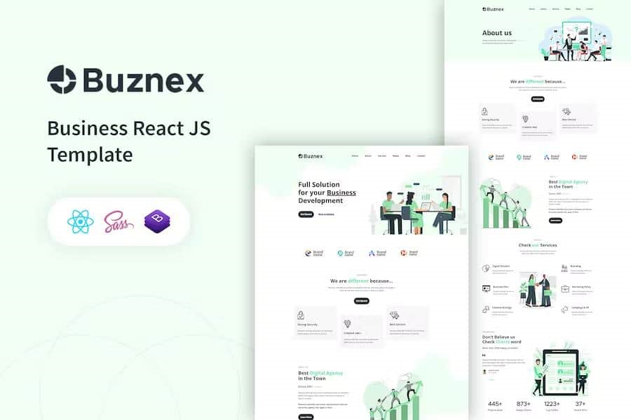 BUZNEX – BUSINESS REACT JS TEMPLATE